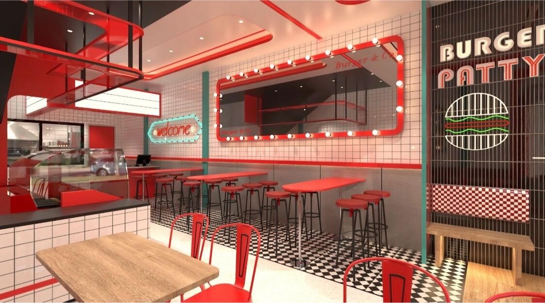 Interior restoran Burger Patty